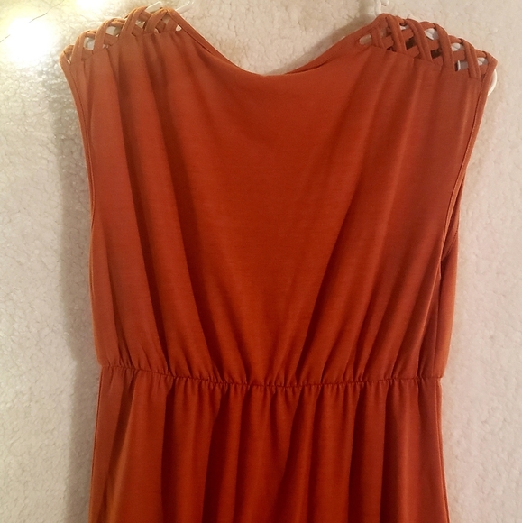 Orange Maurice's Top with metal Embelishment - Picture 5 of 7